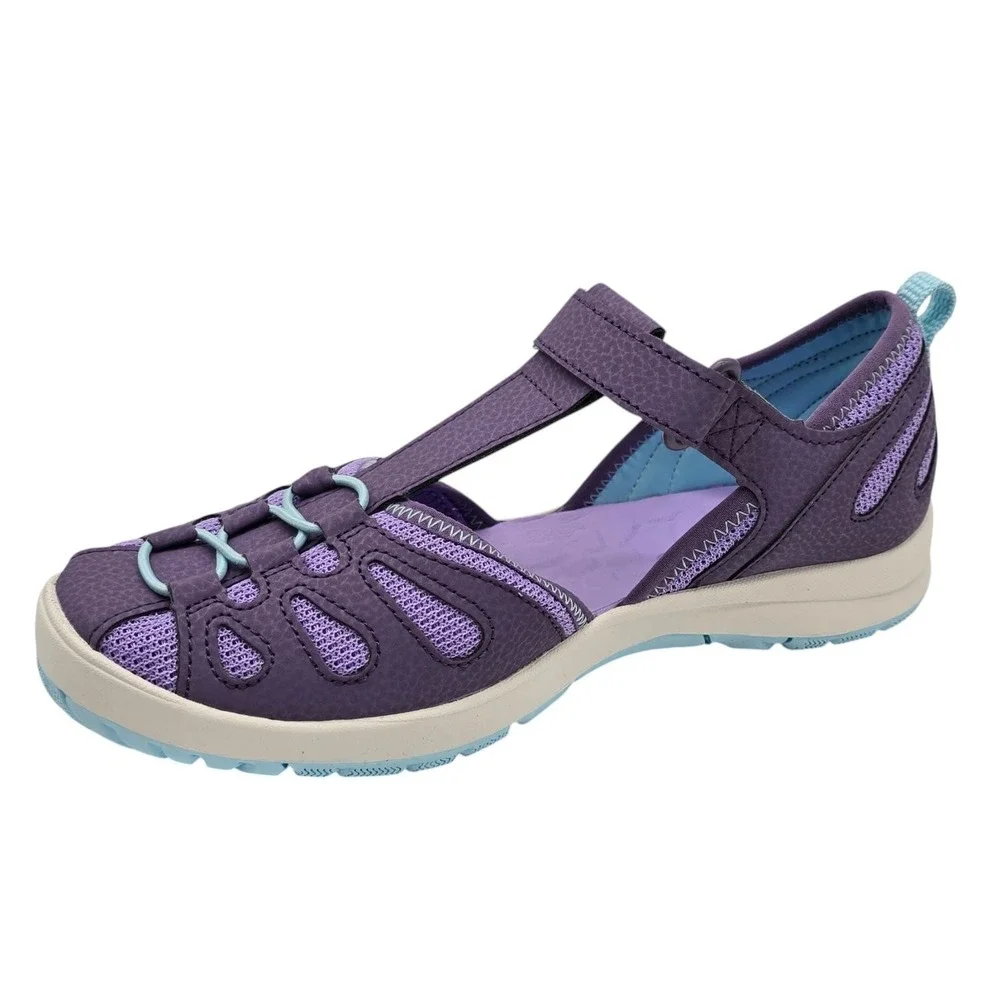 Merrell Hydro Lily Girls Water Shoes Size 6 Purple Mesh Hook & Loop Sandals